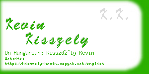 kevin kisszely business card